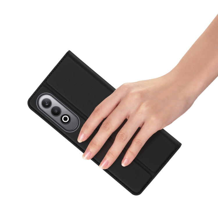 For OnePlus Nord CE4 / OPPO K12 DUX DUCIS Skin Pro Series Horizontal Flip Phone Leather Case(Black)