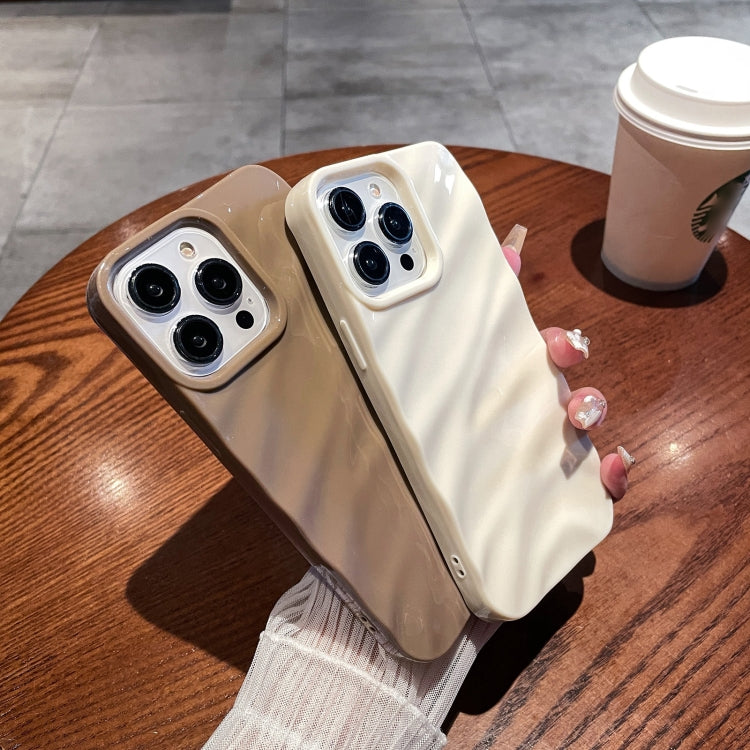 Solid Color Wave Texture TPU Phone Case, For iPhone 15 Plus, For iPhone 15, For iPhone 14 Plus