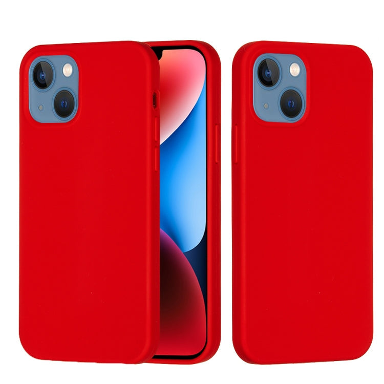 Solid Color Silicone Phone Case, For iPhone 15 Pro, For iPhone 15 Plus