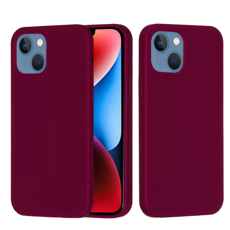 Solid Color Silicone Phone Case, For iPhone 15 Pro, For iPhone 15 Plus