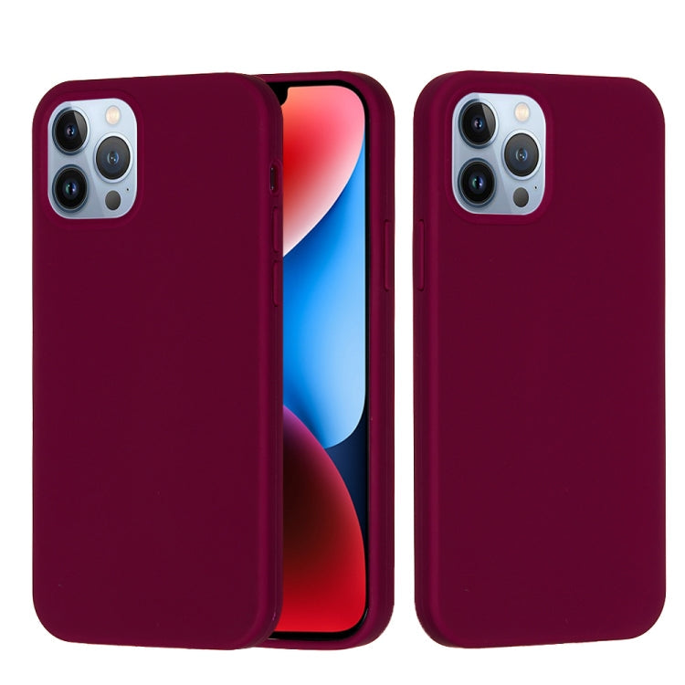 Solid Color Silicone Phone Case, For iPhone 15 Pro, For iPhone 15 Plus