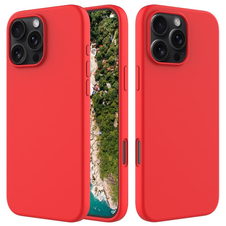 Solid Color Silicone Phone Case, For iPhone Air, For iPhone 16 Pro Max