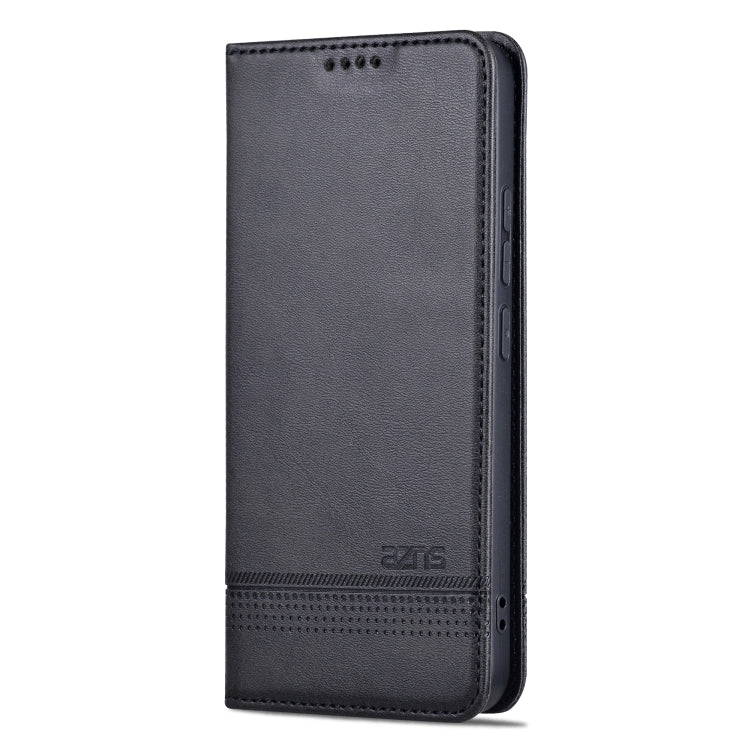 For Xiaomi 14 Pro AZNS Magnetic Calf Texture Flip Leather Phone Case(Black)