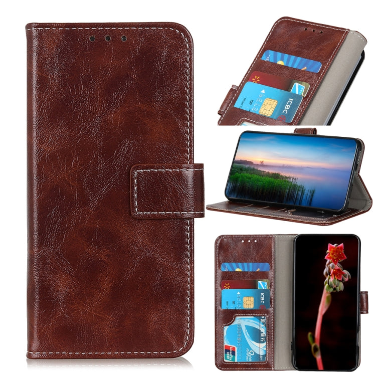 Retro Crazy Horse Texture Horizontal Flip Leather Phone Case, For iPhone 15