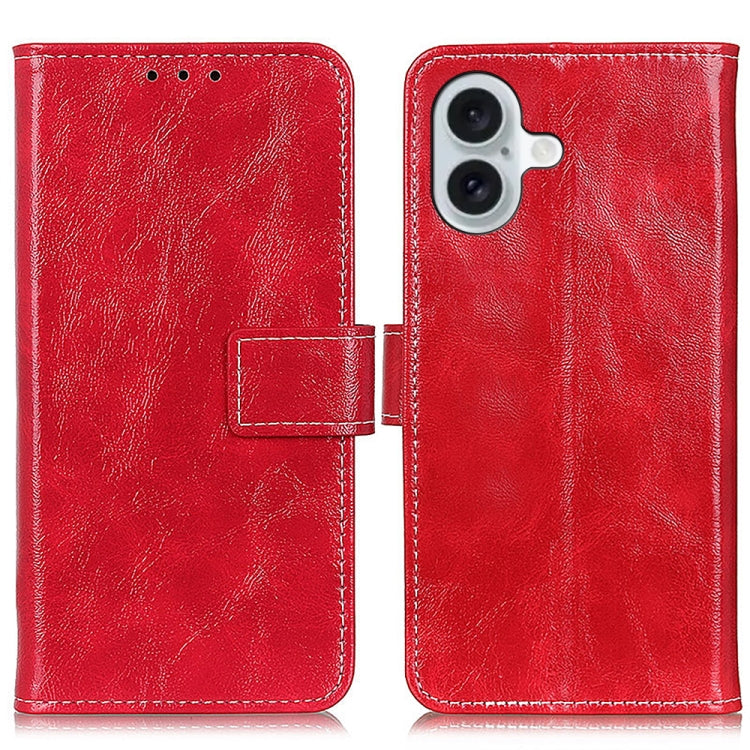 Retro Crazy Horse Texture Horizontal Flip Leather Phone Case, For iPhone 16, For iPhone 15 Pro Max, For iPhone 15 Pro, For iPhone 15 Plus