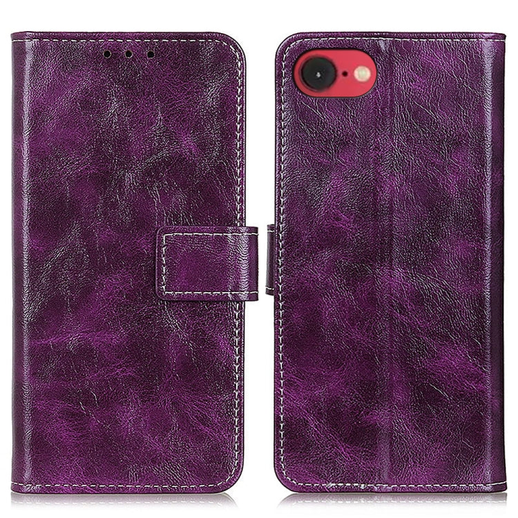 Retro Crazy Horse Texture Horizontal Flip Leather Phone Case, For iPhone 16e / 17e, For iPhone 17 Pro Max, For iPhone 17 Pro, For iPhone 17