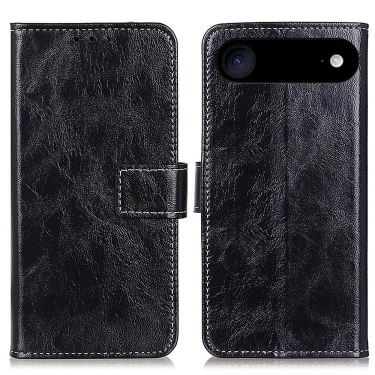 Retro Crazy Horse Texture Horizontal Flip Leather Phone Case, For iPhone Air, For iPhone 16 Pro Max, For iPhone 16 Pro, For iPhone 16 Plus