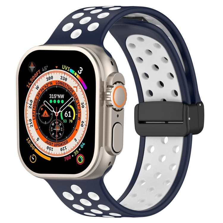 Magnetic Buckle Silicone Watch Band, For Apple Watch Ultra 49mm