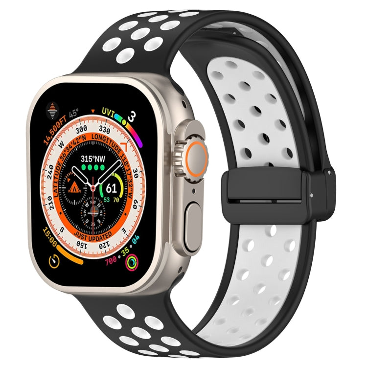 Magnetic Buckle Silicone Watch Band, For Apple Watch Ultra 49mm