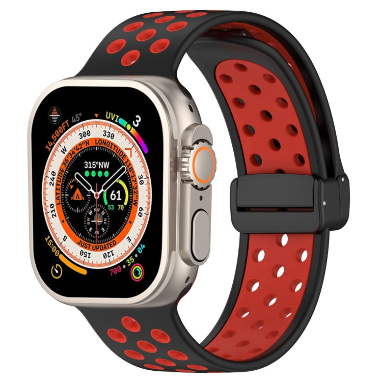 Magnetic Buckle Silicone Watch Band, For Apple Watch Ultra 49mm