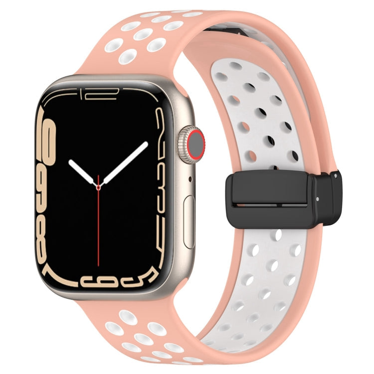 Magnetic Buckle Silicone Watch Band, For Apple Watch SE 44mm