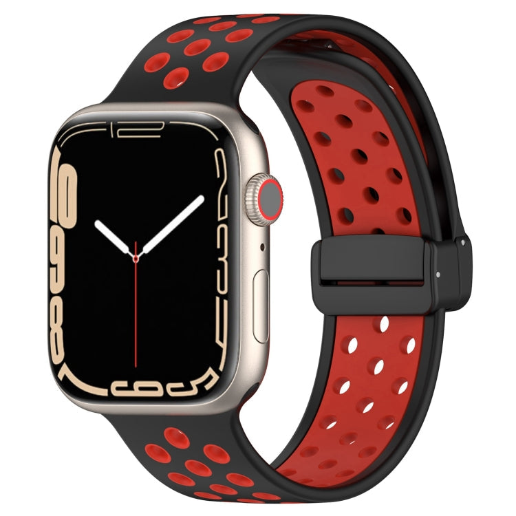 Magnetic Buckle Silicone Watch Band, For Apple Watch SE 44mm