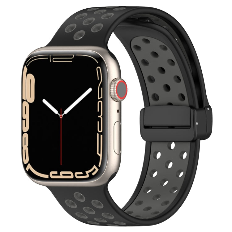 Magnetic Buckle Silicone Watch Band, For Apple Watch SE 44mm