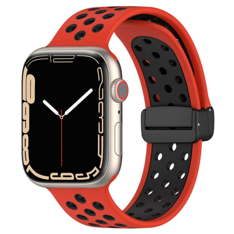 Magnetic Buckle Silicone Watch Band, For Apple Watch SE 44mm