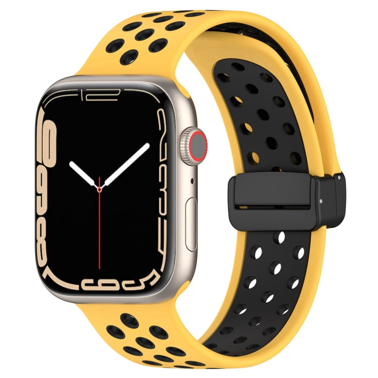 Magnetic Buckle Silicone Watch Band, For Apple Watch SE 44mm