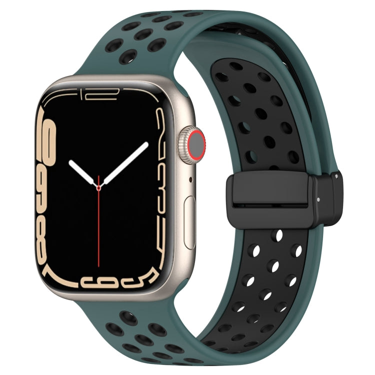 Magnetic Buckle Silicone Watch Band, For Apple Watch 3 38mm