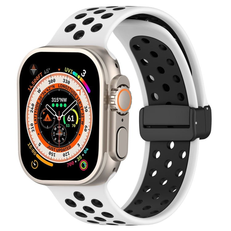 Magnetic Buckle Silicone Watch Band, For Apple Watch Series 9 45mm