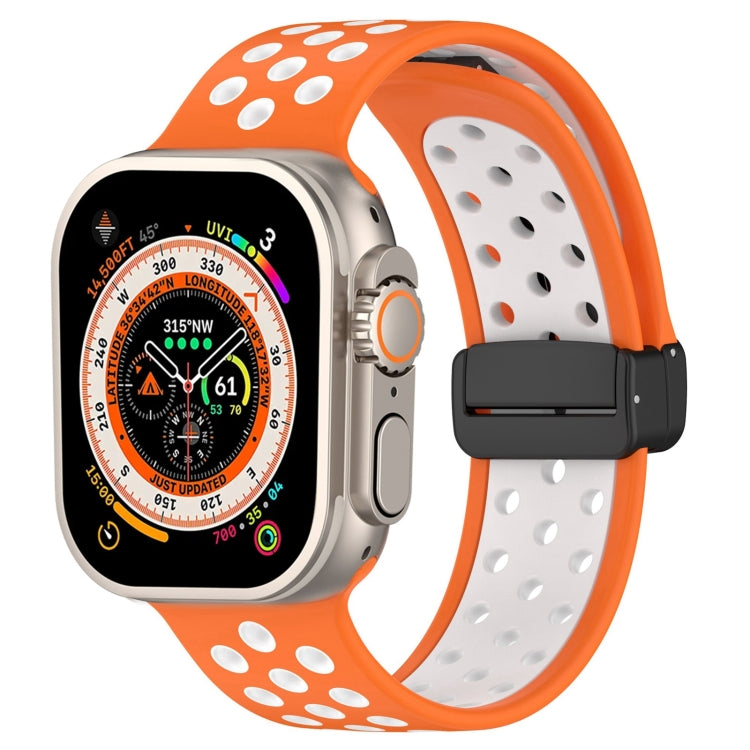 Magnetic Buckle Silicone Watch Band, For Apple Watch Series 9 45mm