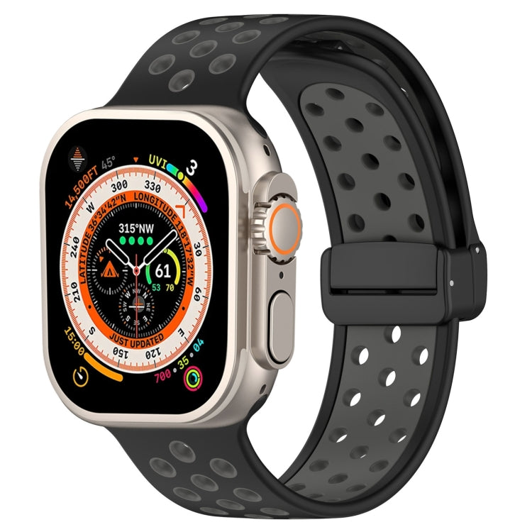 Magnetic Buckle Silicone Watch Band, For Apple Watch Series 9 45mm