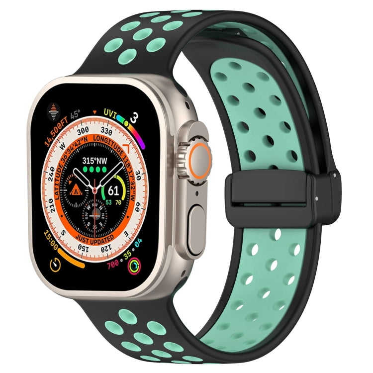 Magnetic Buckle Silicone Watch Band, For Apple Watch Series 9 45mm