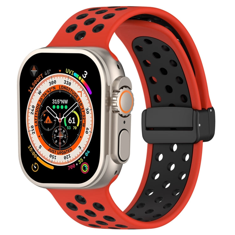 Magnetic Buckle Silicone Watch Band, For Apple Watch Series 9 45mm