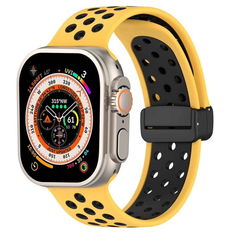 Magnetic Buckle Silicone Watch Band, For Apple Watch Series 9 45mm