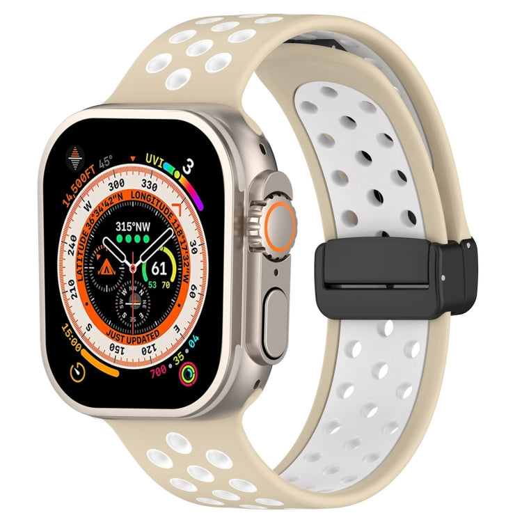 Magnetic Buckle Silicone Watch Band, For Apple Watch Series 9 45mm
