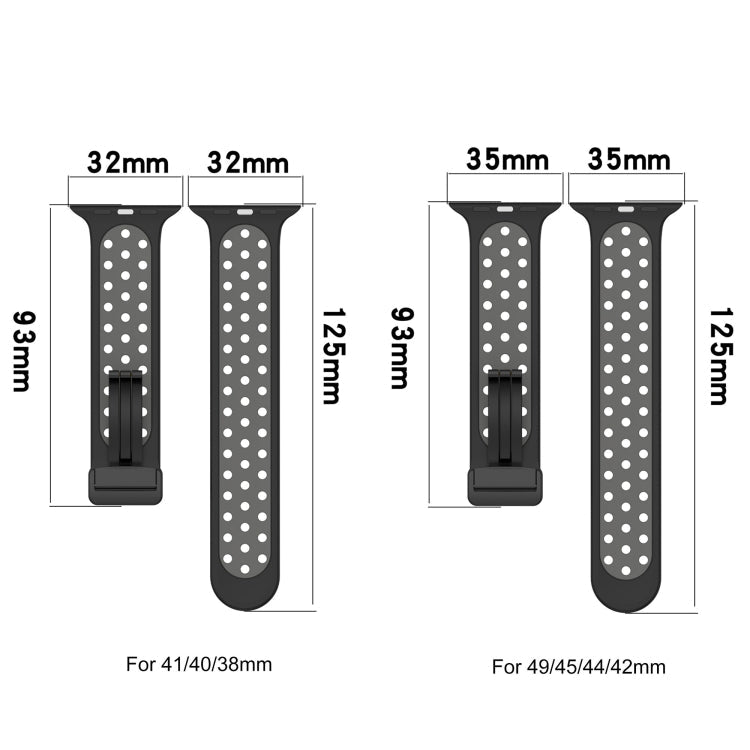 Magnetic Buckle Silicone Watch Band, For Apple Watch SE 44mm