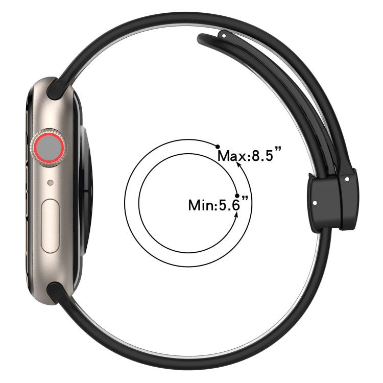 Magnetic Buckle Silicone Watch Band, For Apple Watch Ultra 49mm
