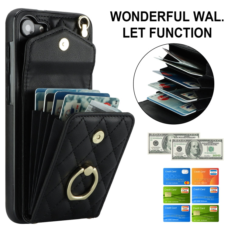 Rhombic Texture Card Bag Phone Case with Long Lanyard, For Samsung Galaxy S23+ 5G, For Samsung Galaxy S23 5G, For Samsung Galaxy Note20 Ultra