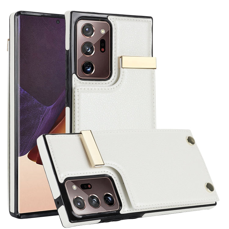 Metal Buckle Card Slots Phone Case, For Samsung Galaxy S22 Ultra 5G, For Samsung Galaxy Note20 Ultra