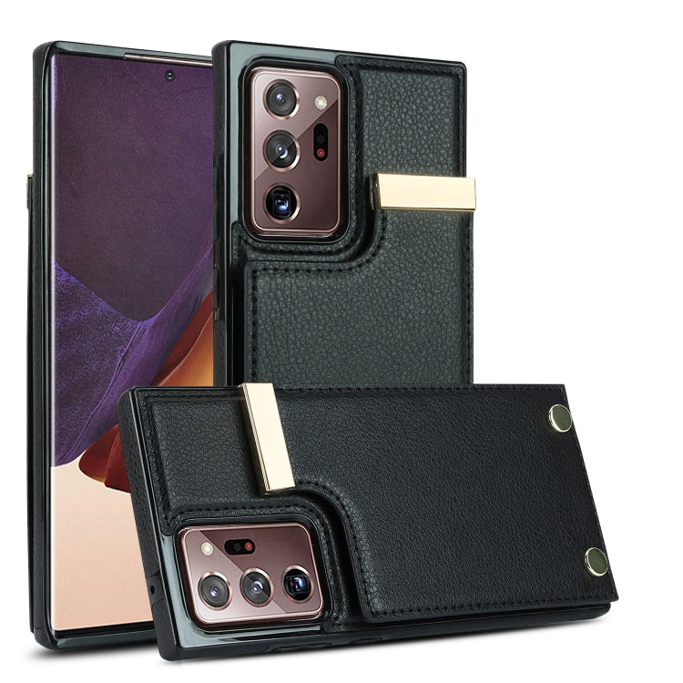 Metal Buckle Card Slots Phone Case, For Samsung Galaxy S22 Ultra 5G, For Samsung Galaxy Note20 Ultra