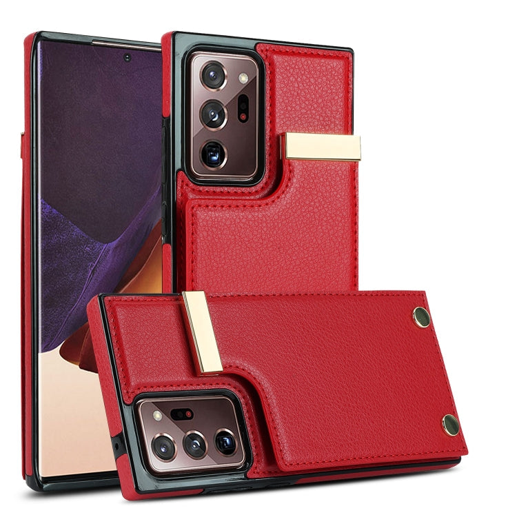 Metal Buckle Card Slots Phone Case, For Samsung Galaxy S22 Ultra 5G, For Samsung Galaxy Note20 Ultra