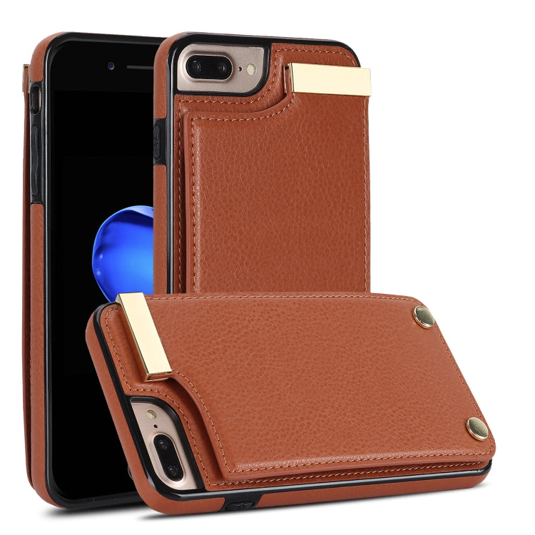 Metal Buckle Card Slots Phone Case, For iPhone 11, For iPhone 11 Pro, For iPhone XS Max, For iPhone 8 Plus / 7 Plus