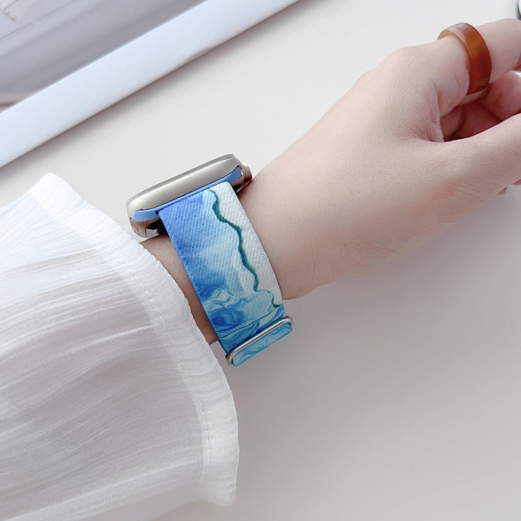 Painted Pattern Nylon Replacement Watch Band, For Apple Watch 4 44mm, For Apple Watch 4 40mm, For Apple Watch 3 38mm
