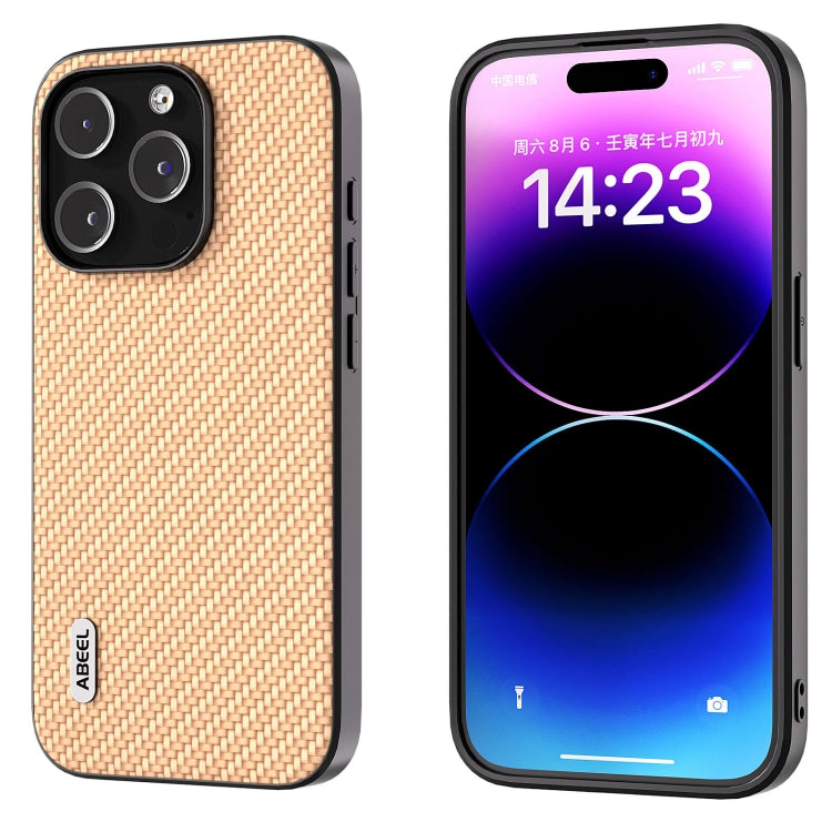 ABEEL Carbon Fiber Texture Protective Phone Case, For iPhone 14 Pro, For iPhone 15 Plus, For iPhone 14 Pro Max