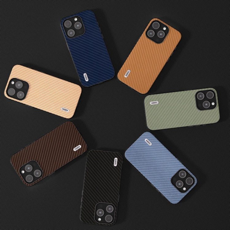 ABEEL Carbon Fiber Texture Protective Phone Case, For iPhone 15 Pro Max, For iPhone 15 Pro, For iPhone 14 Pro