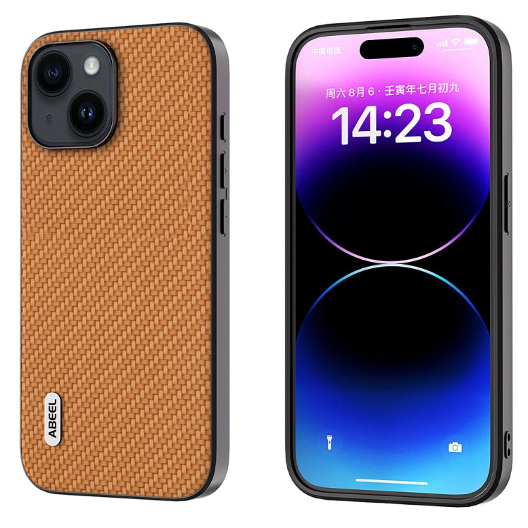 ABEEL Carbon Fiber Texture Protective Phone Case, For iPhone 15 Plus, For iPhone 15, For iPhone 14 Pro Max