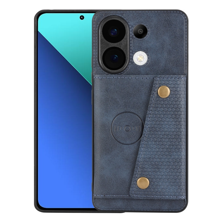 Double Buckle Card Slots Magnetic Phone Case, For Xiaomi Redmi K70 Ultra, For Xiaomi Redmi 13 4G Global, For Xiaomi Redmi Note 13 Pro 4G Global, For Xiaomi Redmi Note 13 4G Global