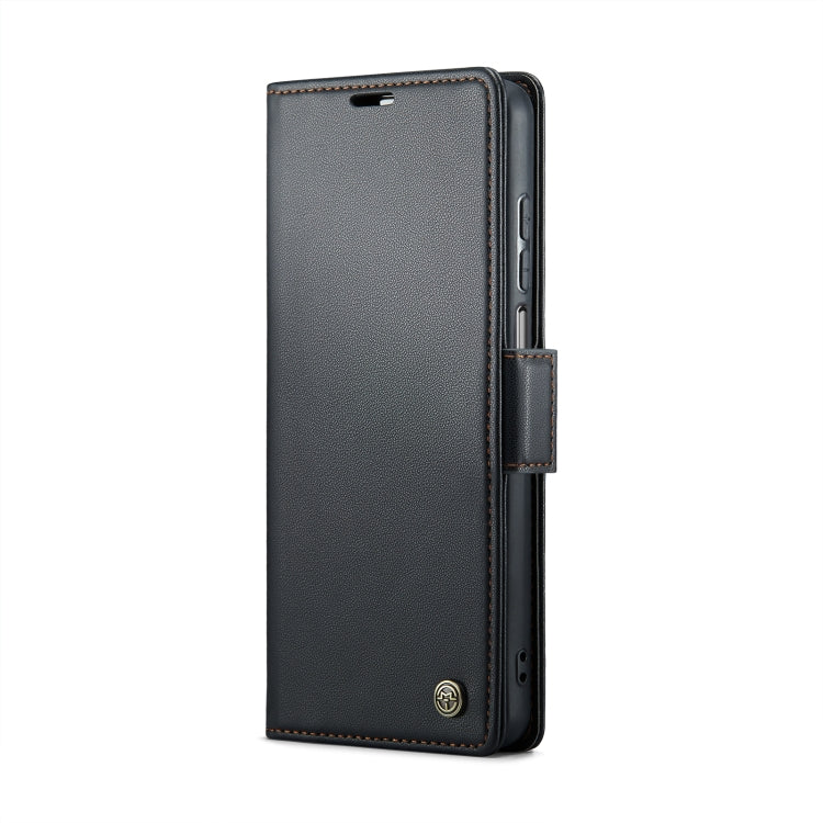 For Motorola Moto G Stylus 5G 2023 CaseMe 023 Butterfly Buckle Litchi Texture RFID Anti-theft Leather Phone Case(Black)