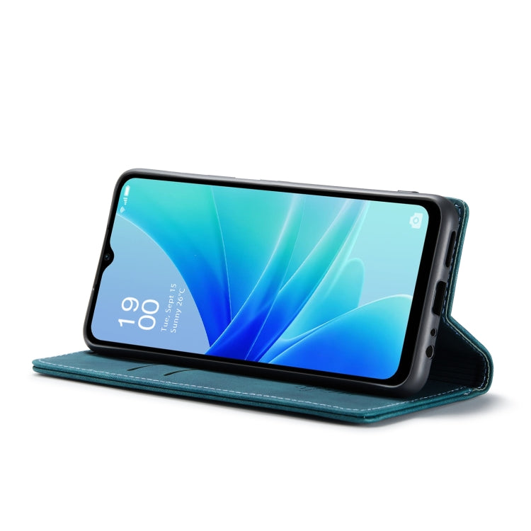 For OPPO A57 4G Global/A57S 4G Global/A77 4G Global CaseMe 013 Multifunctional Horizontal Flip Leather Phone Case(Blue)