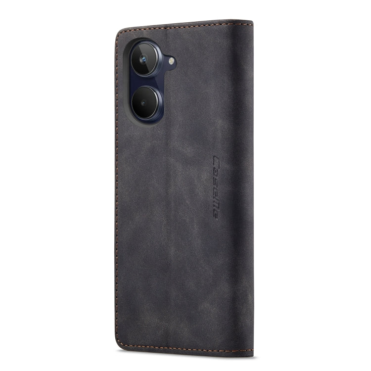 For Realme 10 4G CaseMe 013 Multifunctional Horizontal Flip Leather Phone Case(Black)