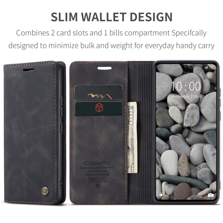 For Xiaomi Redmi Note 13 Pro 5G CaseMe 013 Multifunctional Horizontal Flip Leather Phone Case(Black)