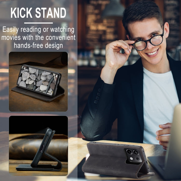 For Xiaomi Redmi Note 13 Pro 5G CaseMe 013 Multifunctional Horizontal Flip Leather Phone Case(Black)