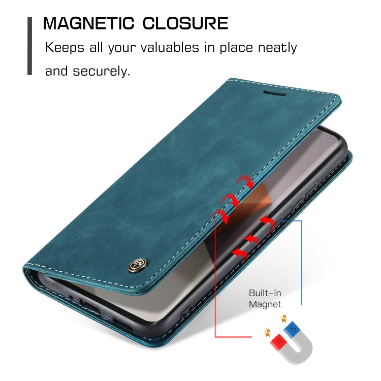 For Xiaomi Redmi Note 13 Pro+ CaseMe 013 Multifunctional Horizontal Flip Leather Phone Case(Blue)