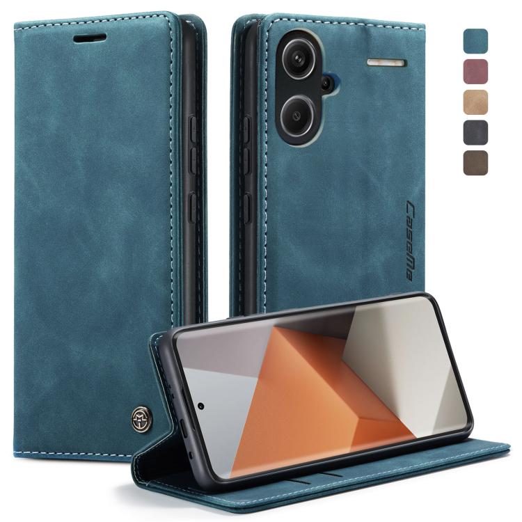 For Xiaomi Redmi Note 13 Pro+ CaseMe 013 Multifunctional Horizontal Flip Leather Phone Case(Blue)