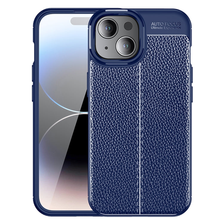 Litchi Texture Shockproof TPU Phone Case, For iPhone 15
