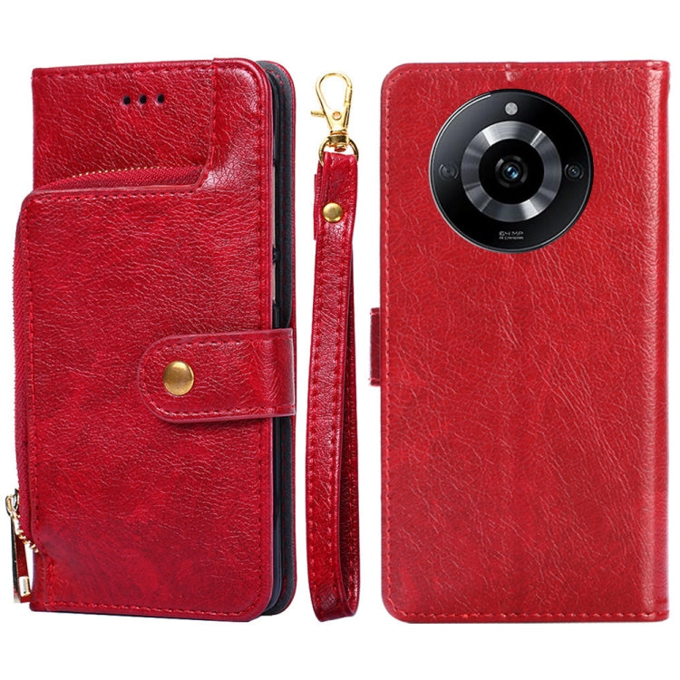 Zipper Bag Leather Phone Case, For Realme GT Neo6 SE, For Realme 12 5G, For Realme 12+ 5G, For Realme 12 Pro 5G, For Realme GT5 Pro 5G, For Realme 11 5G