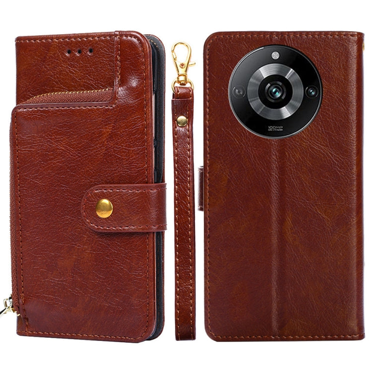 Zipper Bag Leather Phone Case, For Realme 11 Pro / 11 Pro+ 5G, For Realme C65 4G