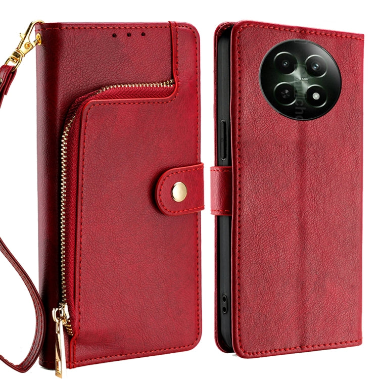 Zipper Bag Leather Phone Case, For Realme GT Neo6 SE, For Realme 12 5G, For Realme 12+ 5G, For Realme 12 Pro 5G, For Realme GT5 Pro 5G, For Realme 11 5G